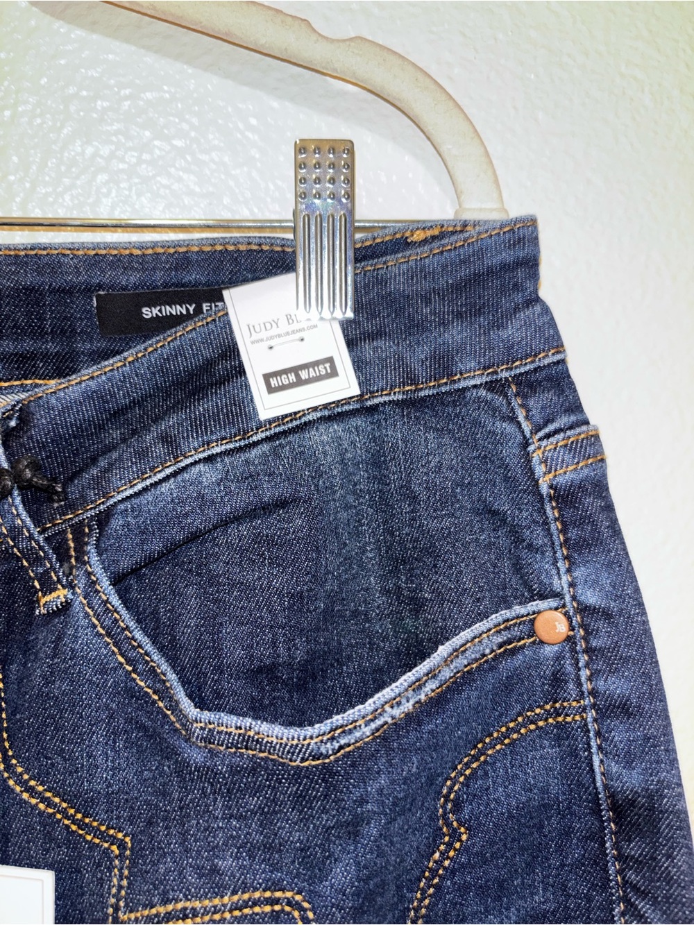 Judy Blue High Waist Western Embroidery Detail Skinny 16W NWT - Picture 6 of 9
